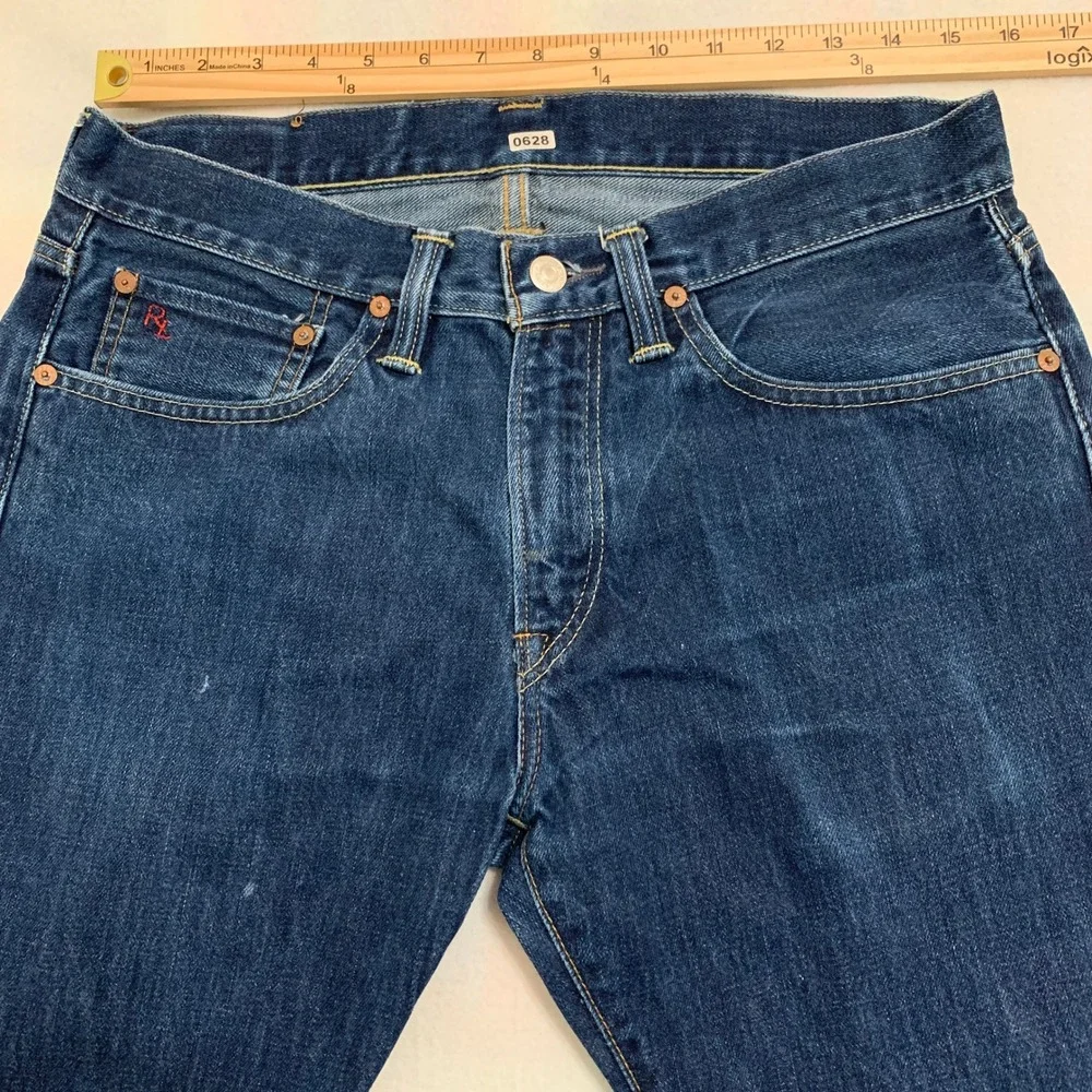 Polo Ralph Lauren Men's Slim Straight Dark Wash Jeans Denim 31x31 (Tag 31x30)‎